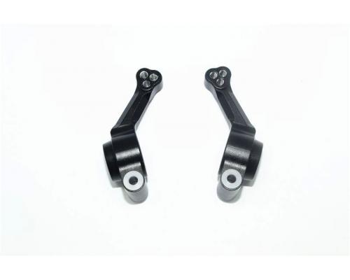 ALUMINUM REAR KNUCKLE ARM -2PC SET BLACK GPM TRX 1/10 RUSTLER 4X4 HOSS