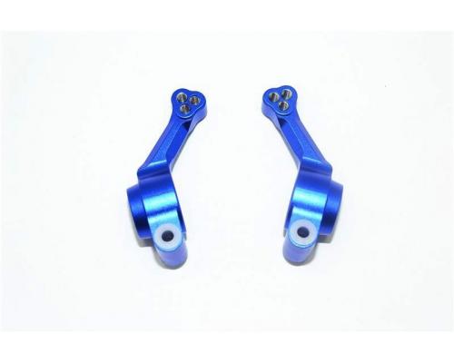 ALUMINUM REAR KNUCKLE ARM -2PC SET BLUE GPM TRX 1/10 RUSTLER 4X4 HOSS