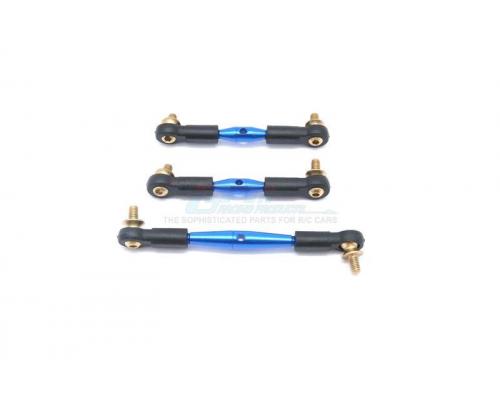 GPM ALLOY TIE ROD FOR SERVO & STEERING - 3PCS SET GPM TAMIYA CC01 / BLUE