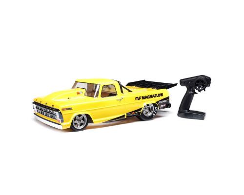 Losi 1/10 68 Ford F100 22S 2WD No Prep Drag Truck Brushless RTR, Magnaflow LOS03045T1