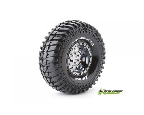 CR-ARDENT - 1-10 Crawler Banden Set - Verlijmd op velg - Super Soft - 1.9\" Velgen Zwart