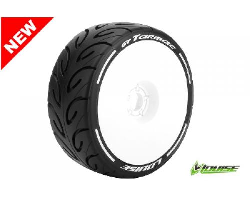 GT-TARMAC - MFT Technology - 1-8 Buggy Banden Set - Verlijmd op velg - Super Soft - Velg