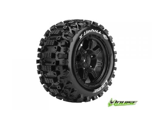 X-UPHILL - X-Maxx Banden Set - Verlijmd op Velg - SPORT - Velgen Zwart - Hex 24mm - 1 Pa