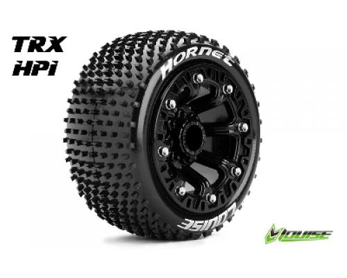 ST-HORNET - 1-16 Truck Banden Set - Verlijmd op velg - Soft - 2.2\" Velgen Zwart - REVO -