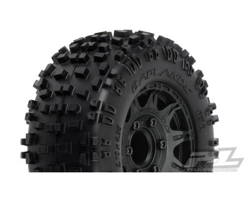 PR1173-10 Badlands 2.8\" All Terrain banden gemonteerd voor Stampede / Rustler 2WD en 4WD vooraan en