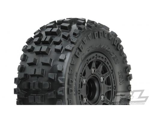 PR1182-10 Badlands SC 2.2\"/3.0\" All Terrain Tires Mounted for Slash 2wd & Slash 4x4 Front or Rear, M