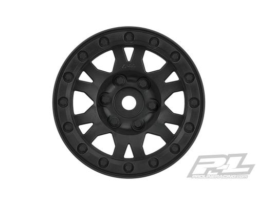 PR2769-03 Impulse 1.9\" Black Plastic Internal Bead-Loc Wheel for Rock Crawlers Front or Rear