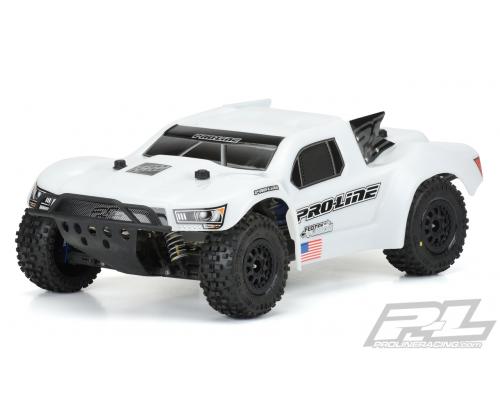 PR3458-15 Voorgesneden Flo-Tek Fusion Bash Armor Body (wit) voor Slash 2wd, Slash 4x4, SC5M, 22SCT e