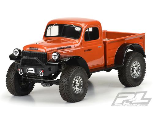 PR3499-00 1946 Dodge Power Wagon Clear Body for 12.3 (313mm) Wheelbase Scale Crawlers