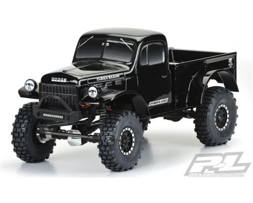 PR3499-18 1946 Dodge Power Wagon, robuuste (zwarte) carrosserie voor 12,3 inch (313 mm) wielbasis cr