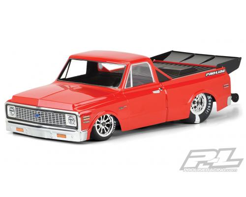 PR3557-00 Chevy C-10 transparate body uit 1972 voor Slash 2wd Drag Car en AE DR10 (met trimmen)