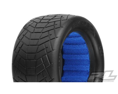 PR8266-03 Inversion 2.2\" M4 (Super Soft) Indoor Buggy Rear Tires for 2.2\" 1:10 Rear Buggy Wheels, In
