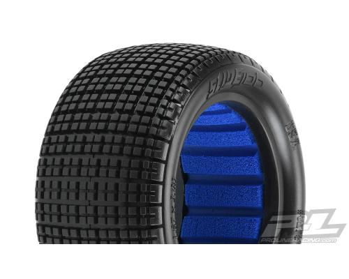 PR8270-02 Slide Job 2.2\" M3 (Soft) Off-Road Buggy Rear Tires for 2.2\" 1:10 Rear Buggy Wheels, Includ