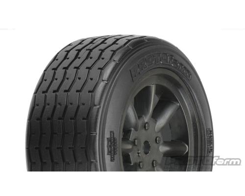 PRO10140-18 VTA Front Tires (26mm) Mounted on Black Wheels for VTA Class