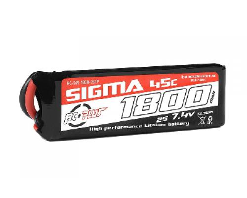 1800 mAh - 2S1P - 7.4V - XT-60 - Li-Po Batterypack - Sigma 45C