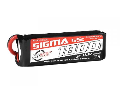 1800 mAh - 3S1P - 11.1V - XT-60 - Li-Po Batterypack - Sigma 45C