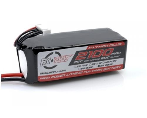 2100mAh 6S1P 22,2V 25-30C LiPo Batterypack, Deans Conn.