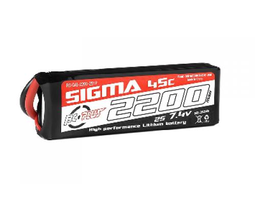 2200 mAh - 2S1P - 7.4V - XT-60 - Li-Po Batterypack - Sigma 45C