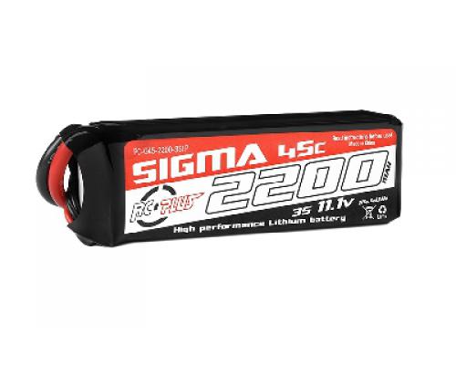 2200 mAh - 3S1P - 11.1V - XT-60 - Li-Po Batterypack - Sigma 45C