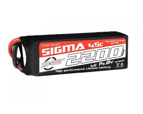2200 mAh - 4S1P - 14.8V - XT-60 - Li-Po Batterypack - Sigma 45C