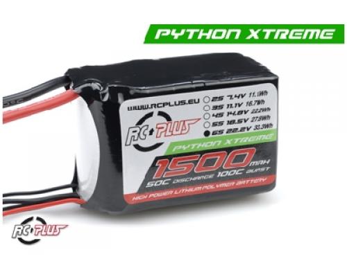 1500Mah 55C 6S1P 22,2V LiPo Batterypack, Deans Conn.