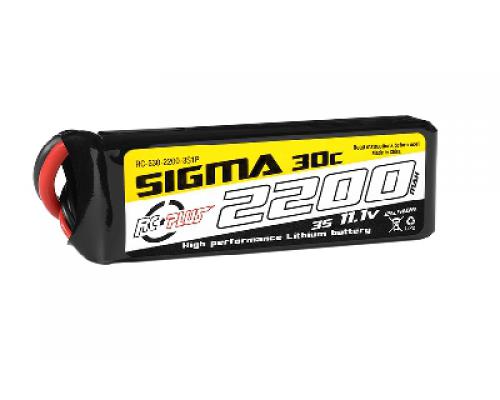 2200 mAh - 3S1P - 11.1V - XT-60 - Li-Po Batterypack - Sigma 30C