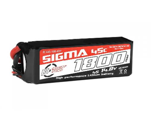 1800 mAh - 4S1P - 14.8V - XT-60 - Li-Po Batterypack - Sigma 45C