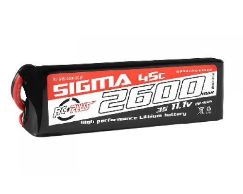 2600 mAh - 3S1P - 11.1V - XT-60 - Li-Po Batterypack - Sigma 45C