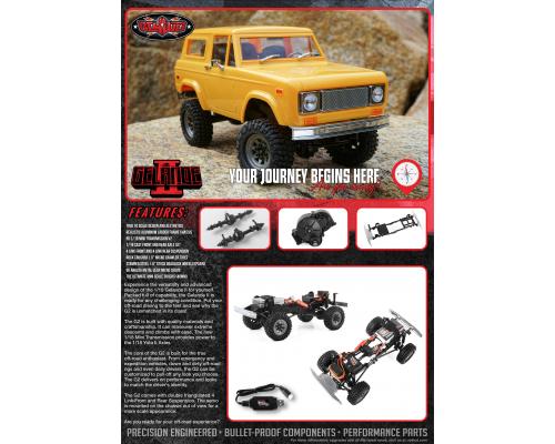 RC4WD 1/18 Gelande II RTR w/ Black Hawk Hard Body Set RC4ZRTR0059