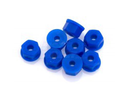 RPM70825 6-32 Nylon Nuts Blue