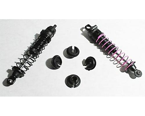 RPM73152 Black Shock Spring Cups, Losi, Traxxas