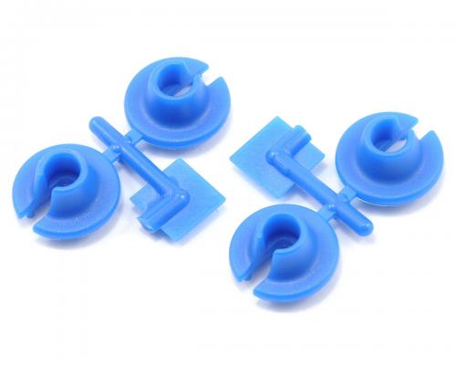 RPM73155 Blue Shock Spring Cups, Losi, Traxxas