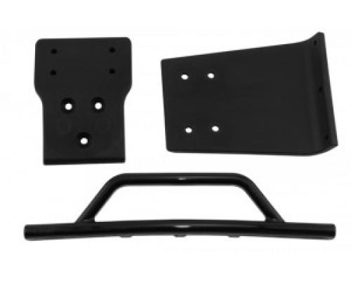 RPM80022 Black Front Bumper & Skid Plate for the Traxxas Slash 44
