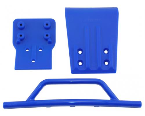 RPM80025 Blue Front Bumper & Skid Plate for the Traxxas Slash 44