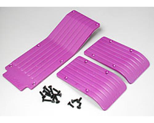 RPM80118 T-Maxx & E-Maxx Three Pc. Skid / Wear Plate Set (Purple)