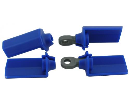 RPM80575 Blue Shock Shaft Guards for Associated 1/10th Scale Shocks