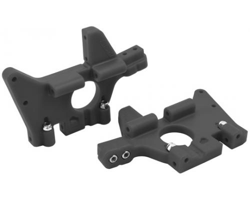 RPM81062 Front Bulkheads for the Traxxas T-Maxx & E-Maxx Black