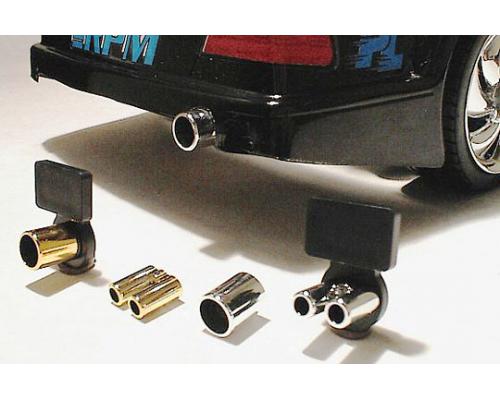 RPM81204 Slim Twinz Gold Mock Exhaust Pipe