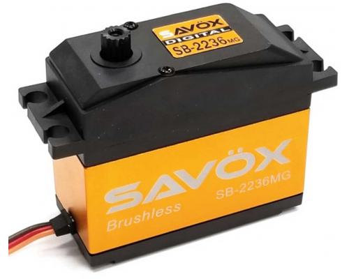 Savox SB-2236MG Hoogspanning Borstelloze motor Metalen tandwielen servo