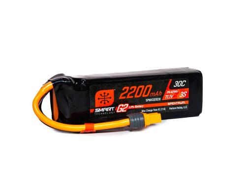 Spektrum 2200mAh 3S 11.1V 30C Smart LiPo G2: IC3 SPMX223S30