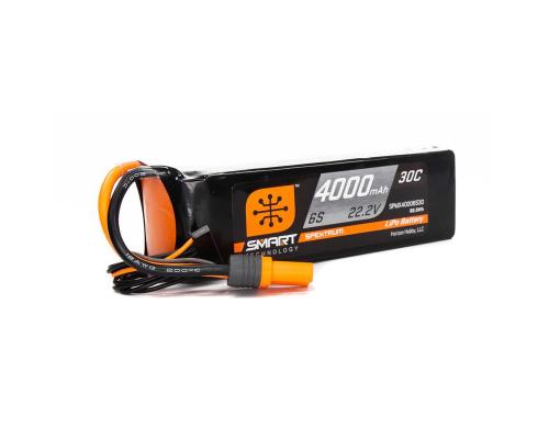 Spektrum 4000mAh 22.2V 6S 30C Smart LiPo Battery, IC5 SPMX40006S30