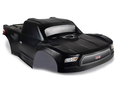 TMT Body onbreekbaar zwart incl. Sticker voor ARRMA Mojave