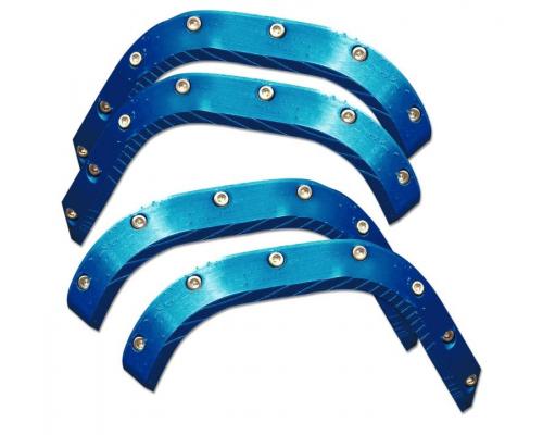 TMT Spatbordverbreders blauw (incl. schroeven) voor TRX Wide-Maxx