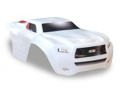 TMTSLEDG-W Body onbreekbaar wit incl. Sticker voor Traxxas Sledge