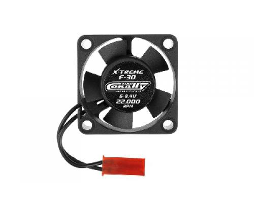 ESC Ultra High Speed Cooling Fan 30mm - 6v-8,4V - Dual ball bearings - BEC connector