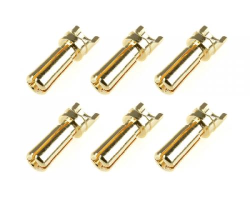 Team Corally - Bullit stekker 3.5mm - Mannelijk - met slit - Goud contacten - Ultra lage interne wee