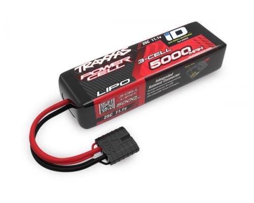 5000mAh 11,1V 3-Cellen 20C Traxxas Lipo met iD-Stekker TRX2832X kort 135mm