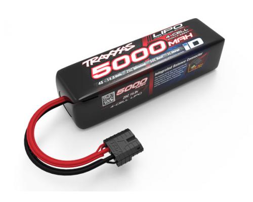 5000mAh 14.8v 4-cellige 25C LiPo-batterij met ID herkenning TRX2889X