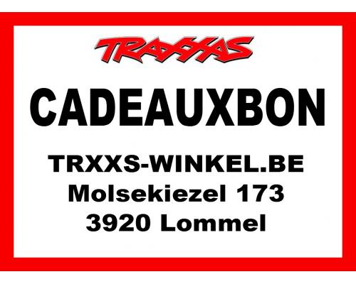 Traxxas Cadeauxbon te besteden bij TRXXS-Winkel.BE van € 5,-
