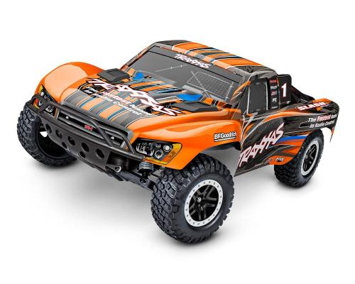 SLASH BRUSHLESS: SCHAAL 1/10 2WD SHORT COURSE RACINGTRUCK TQ 2,4 GHz - ORANJE